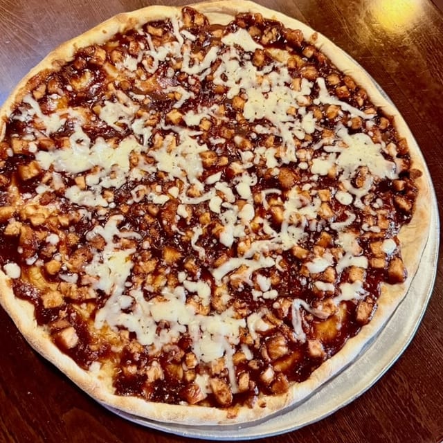 BBQ Chicken Pizza.