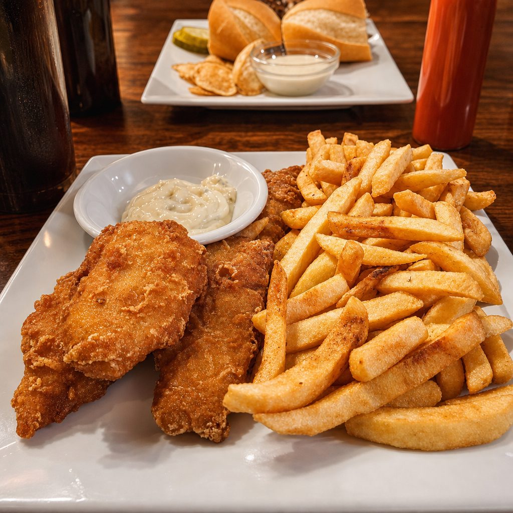 Chicken Fingers with Fries (Basket).