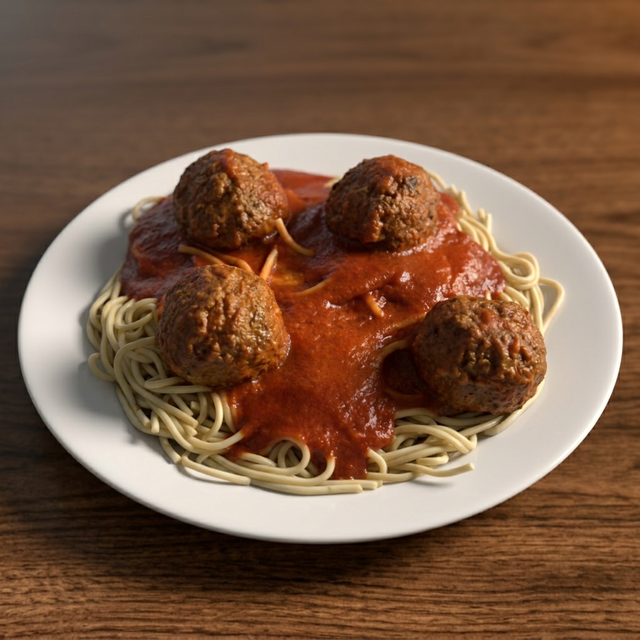Pasta with Meatballs.